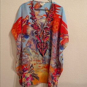 Lucky & Coco from Anthropologie beaded Swim Coverup Caftan . NEW condition